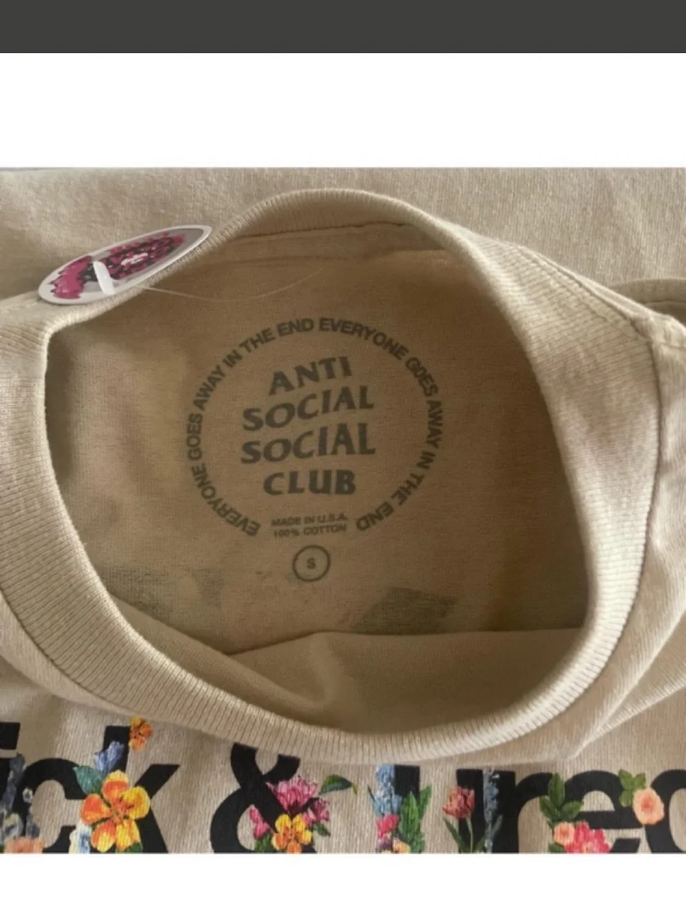 Anti Social Social Club Floral T-Shirt